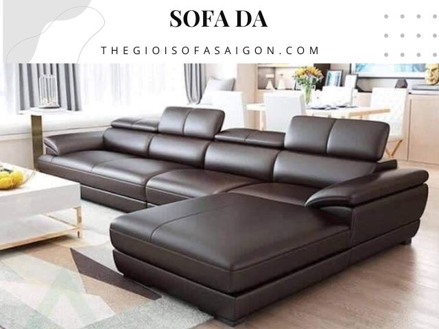 Ghế Sofa Da Bò Gía Rẻ Phòng Khách Cao Cấp GS-PK13